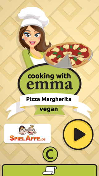 Pizza Margherita: Cooking with Emma - Baking game for Kids: Prepare a classic vegan italian recipe