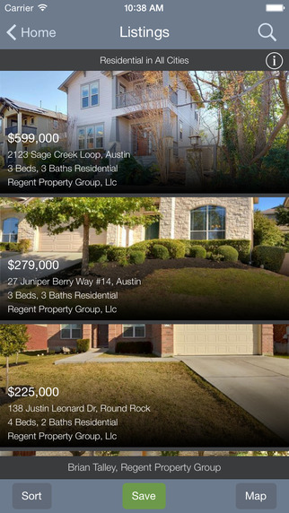 Austin Home Search App for iOS - Regent Property Group