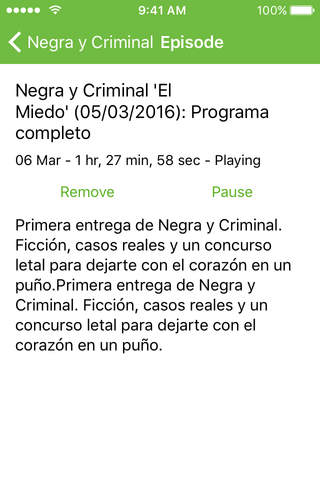 OnePodcast – Edición “Negra y Criminal” screenshot 3