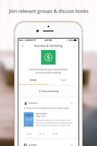 bookmarq - book groups to discover books your friends are reading screenshot 3