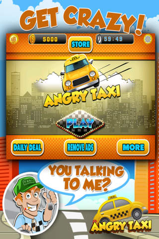 Angry Taxi Slots - New York City Dash Casino Slot Machine Game Free screenshot 4