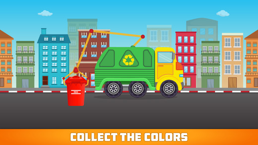 【免費遊戲App】Colors Garbage Truck Free - an alphabet fun game for preschool kids learning colors and love Trucks and Things That Go-APP點子