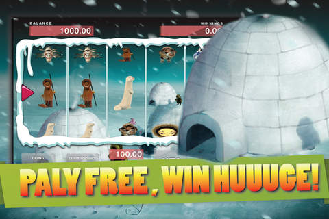 Eskimo Wild Life Money Slots : Free Spin Bonus Big Win Game Free screenshot 2