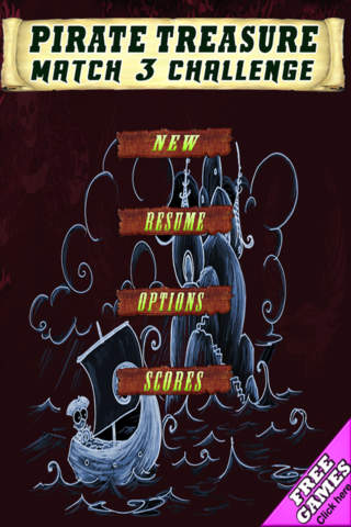 Free Match 3 Game Pirate Treasure Challenge screenshot 4