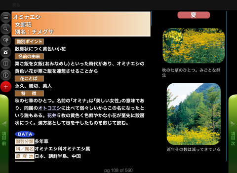 季節の野草・山草図鑑 for iPad screenshot 2