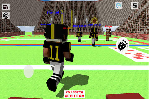 Block American Football 3D - Touchdown Multiplayer Sport Mine Mini Game screenshot 4