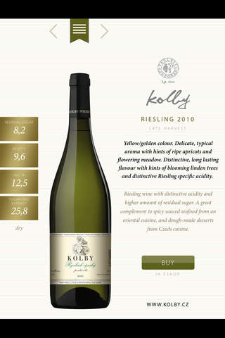Katalog vín Kolby / Kolby Wine Catalog screenshot 3