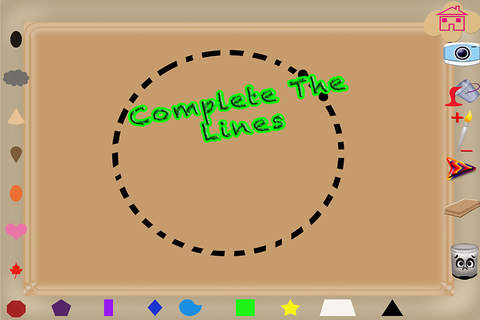 Basic Shapes Paint Magical Coloring Pages Game screenshot 4