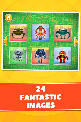 Super Space Robots Puzzle Game screenshot 2