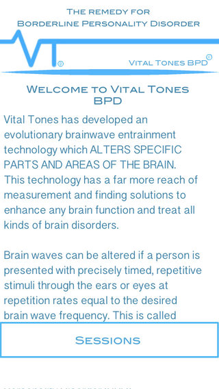 Vital Tones Borderline Personality Disorder BPD Pro