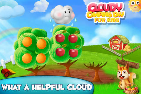 Cloudy Camping Day For Kids screenshot 3