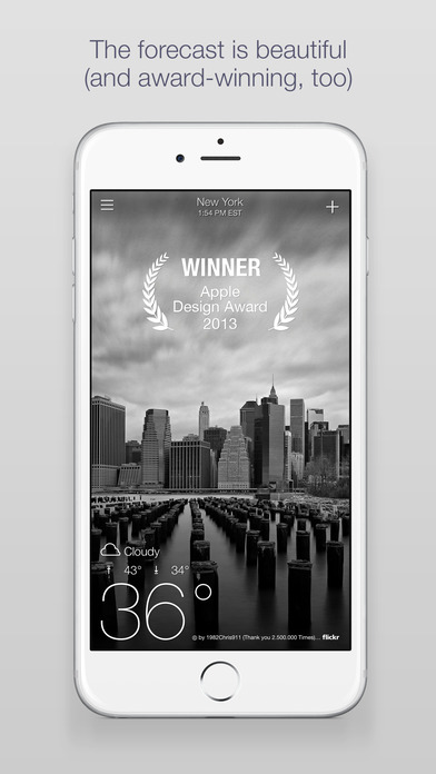 Screenshots of Yahoo Weather for iPhone