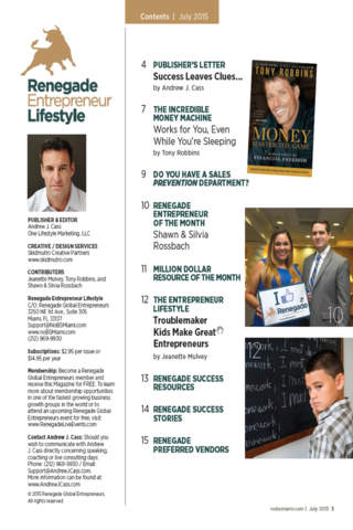 Renegade Entrepreneur Lifestyle Magazine screenshot 2