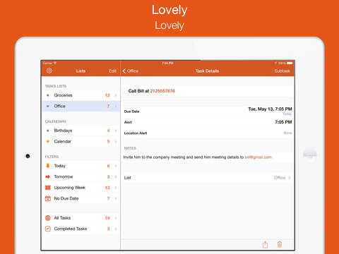 免費下載生產應用APP|Lovely for iPad - Todo/Tasks Manager for iCloud with Reminders app開箱文|APP開箱王