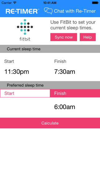 Re-Timer Sleep App for Fitbit