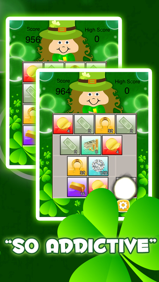 St. Patrick's Day 2048 - Luck of the Irish Puzzle Game FREE