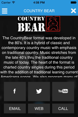 Country Bear Radio screenshot 2