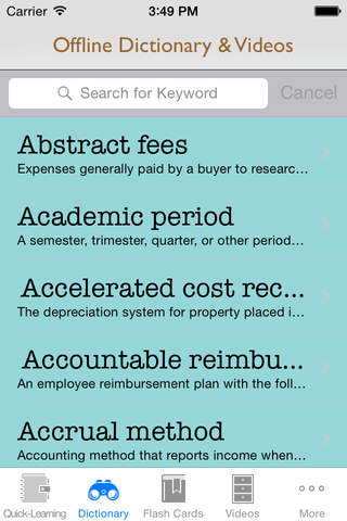 Tax Quick Reference: Dictionary with Free Video Lessons and Cheat Sheets screenshot 3