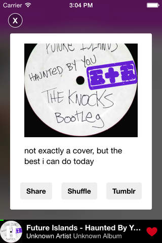 Listenr: Tumblr Music Player screenshot 2