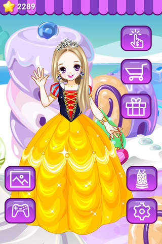 时尚公主沙龙 - 女生游戏，换装养成 screenshot 4