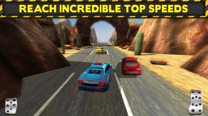 Screenshots of 3D Police Drag Racing Driving Simulator Game: Race The Real Turbo Chase for iPhone