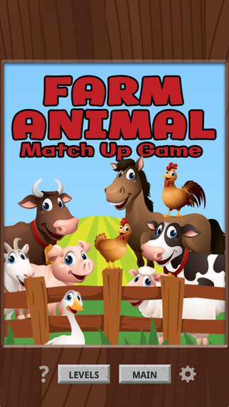 Farm Animal Match Up Game