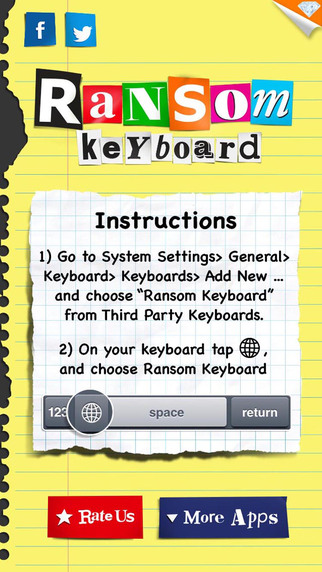 免費下載娛樂APP|Ransom Keyboard ~ hilarious custom keyboard types everything like a ransom note! app開箱文|APP開箱王