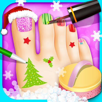 Holiday Foot Nail Art - kids games LOGO-APP點子