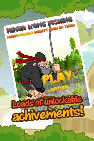 Amazing Ninja Kong Fishing HD - When Bananas Doesn’t Grow On Tree screenshot 2