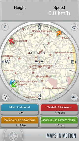 Milan on foot : Offline Map