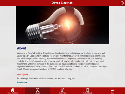 【免費商業App】Daves Electrical-APP點子