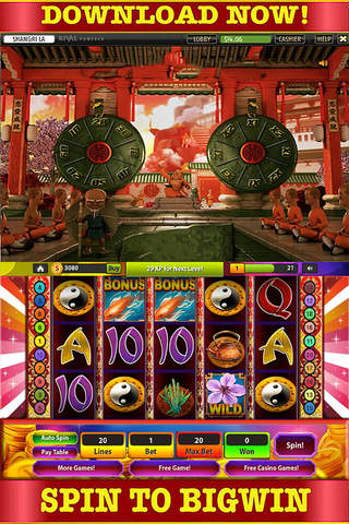 Casino & Hollywood: Slots Of Pokemom Spin Shaolin Temple Free game screenshot 2