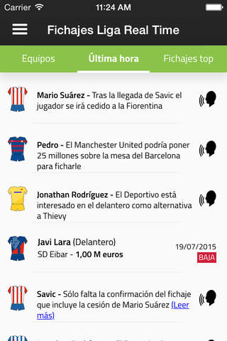 Fichajes Liga RealTime screenshot 3