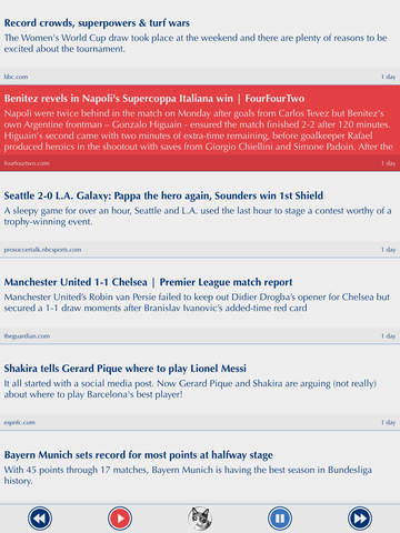 【免費運動App】Soccer Aloud: Football that speaks to you. Listen to the web; even offline. A text-to-speech app and offline reader for fans of English football and MLS. Catch up on football news from sites you love. From Callionica-APP點子