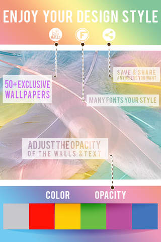 Fonts Maker Pastel : Text & Photo Editor Wallpapers Fashion Free screenshot 2