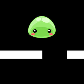 Slime Drop (Move the slime left or right to drop through the holes just don't get squished!) LOGO-APP點子