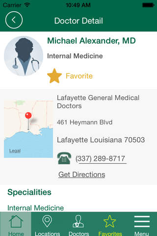 Lafayette General Health screenshot 3