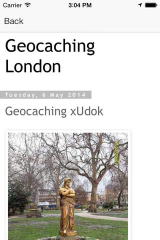 Geocaching London screenshot 3