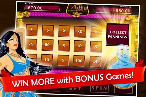 Aladdin's Free Slots Machine: #1 Win Big Lucky House of 7 Casino Reel Fun Spin screenshot 3