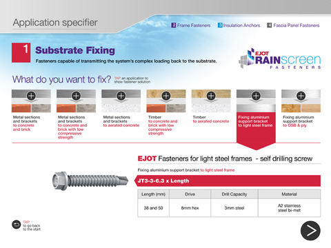 【免費商業App】EJOT Rainscreen fasteners specifier-APP點子