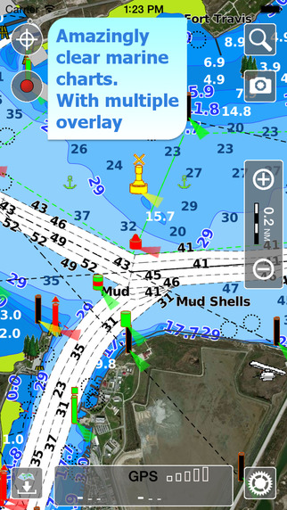 Aqua Map Alabama to Texas - Marine GPS Offline Nautical Charts for Fishing Boating and Sailing