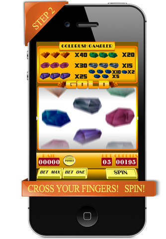 Goldrush Gambler Slot Machine - Match the Jewels to Win Big screenshot 3