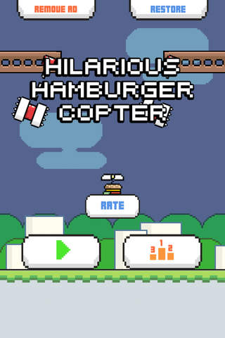 King Burger Copter - Hilarious Hard Game screenshot 3