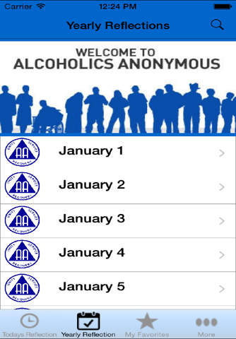 Alcoholics Anonymous Reflections for the Day screenshot 3