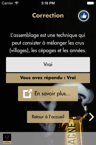 Champagne Campus, venez découvrir notre App quiz pour tout savoir sur le Champagne screenshot 3