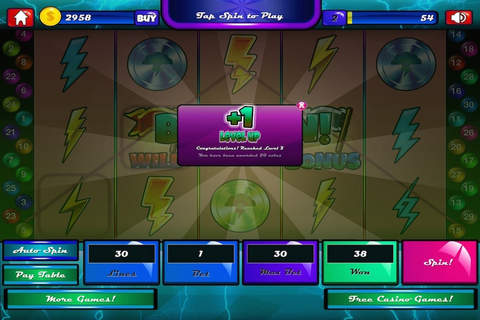 Thunderbolt The Wrath Of God Casino Slots Free screenshot 4