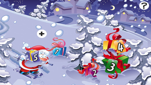 Baby Kids Christ-mas Education-al Learn-ing Game: Sort-ing Santa Snow-Man By Size