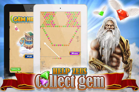 Gem Heaven - Help Zeus to collect Gems screenshot 2