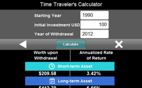 The Time Traveler's Investment Calculator screenshot 2