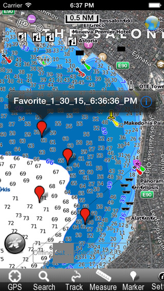 【免費交通運輸App】Marine: Aegean Sea (North) - GPS Map Navigator-APP點子